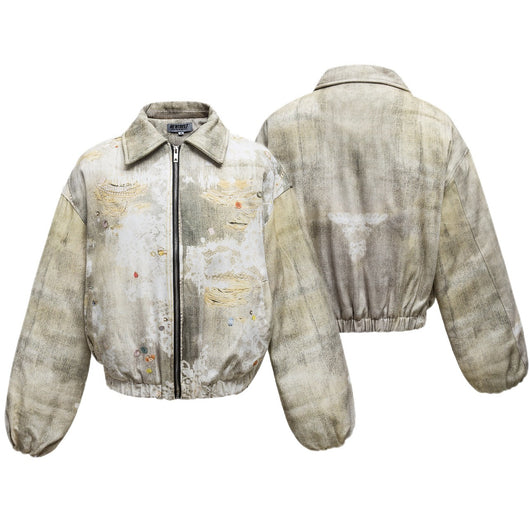 Chaqueta Acolchada de Algodón con Estilo Retro Americano 3D - Image 3