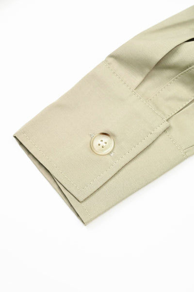 Short Estilo Trench Coat Clásico Británico Cintura Ajustada Caqui Claro - Image 27