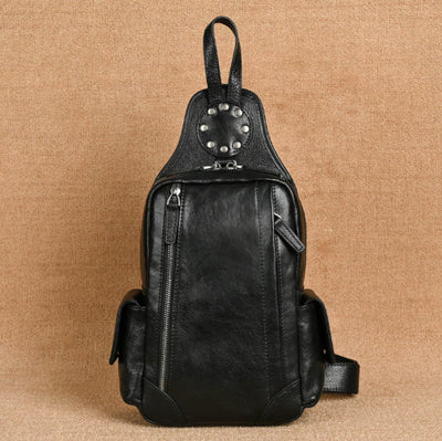 Bolsa Crossbody de Cuero Genuino para Hombre - Estilo Vintage - Image 12