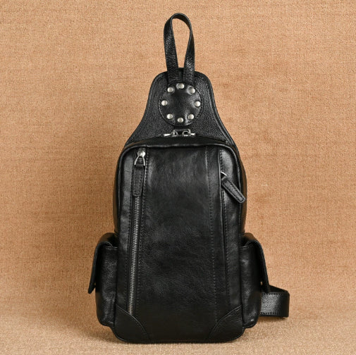 Bolsa Crossbody de Cuero Genuino para Hombre - Estilo Vintage - Image 12