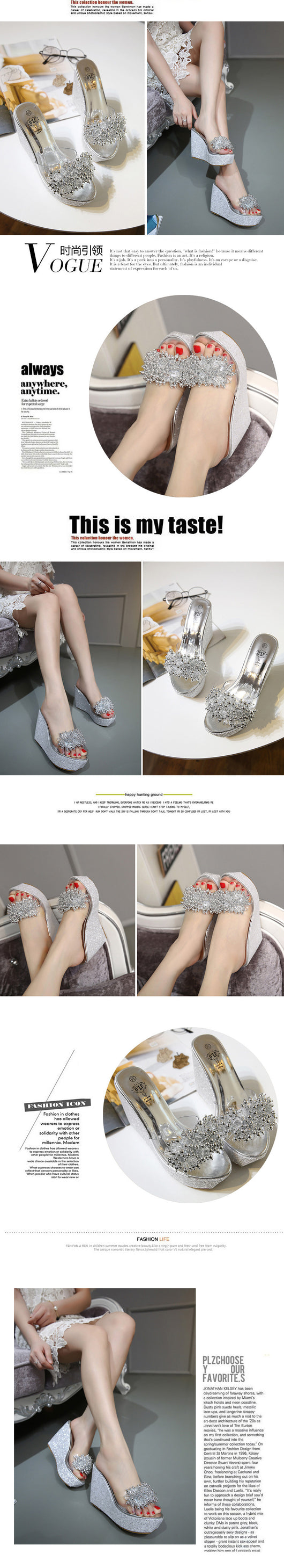 Sandalias de Tacón Alto con Cristales Brillantes y Suela Acolchada - Image 7