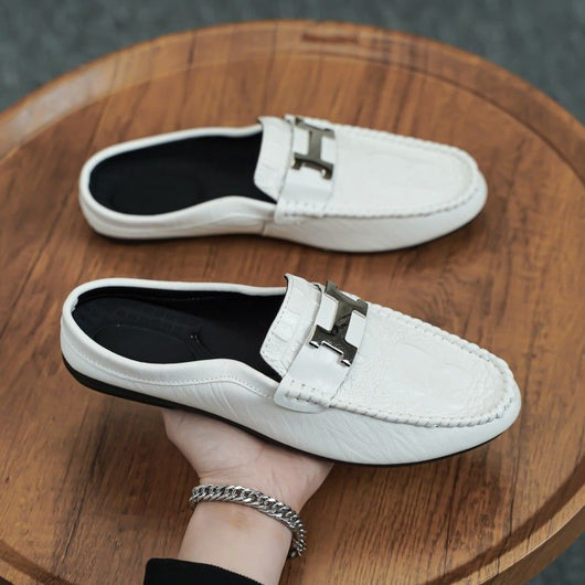Mocasines Hombre Cuero Cerrados sin Talón - Comodidad Slip-On - Image 18
