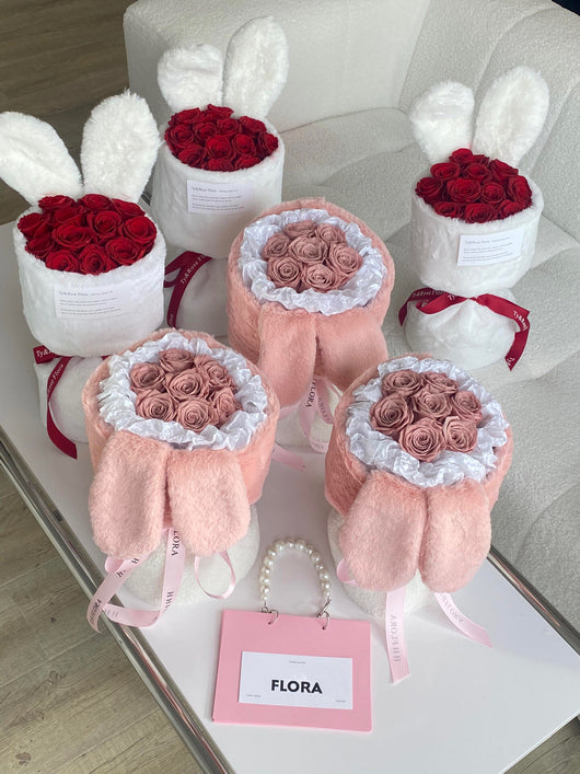 Ramo de Rosas Eterno con Orejas de Conejo - Flores Perfumadas - Image 24