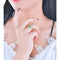 Anillo de Esmeralda Elegante en Aleación para Mujer
