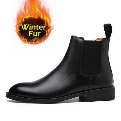 Botas de Cuero PU Elegantes para Hombre Estilo Británico Invierno - Image 8