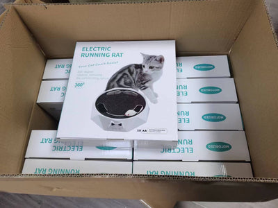 Juguete Interactivo Giratorio para Gatos con Ratón de Peluche y Motor Automático - Image 7