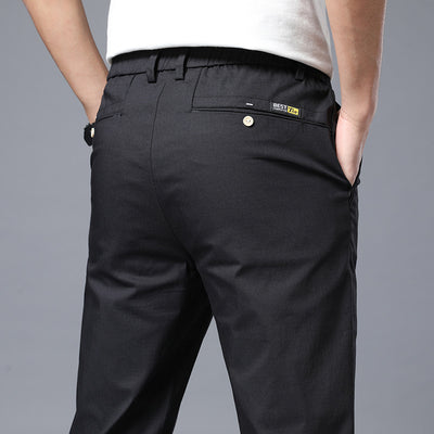Pantalones Casuales Rectos Holgados de Seda Helada para Hombre - Image 4
