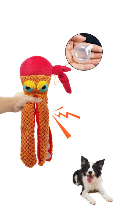 Juguete Pulpo de Goma con Sonido Chirriante para Perros - Resistente y Duradero - Image 13