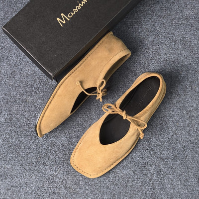 Zapatos de Cuero Auténtico con Punta Cuadrada - Cómodos y Versátiles - Image 6