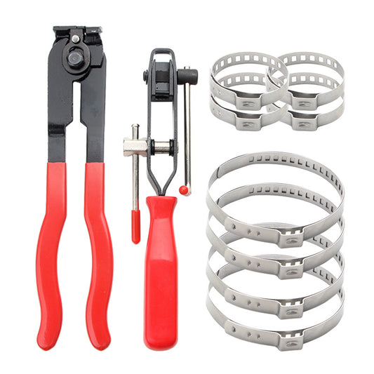 Kit de Herramientas para Abrazaderas de Manguera con Crimpeador de Oreja Única