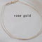 Collar Adjustment Chain 18K Dorado Necklace Sleeve Chain Empty Holder DIY Accessories Rose Dorado