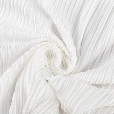 Conjunto de Pantalón Ancho Cintura Alta y Chaleco Plisado sin Mangas - Blanco - Image 26