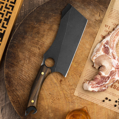 Cuchillo Táctico Multiusos de Titanio Negro para Cocina - 5 Funciones - Image 11