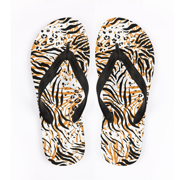 Chanclas de Playa con Textura Animal - Comodidad y Estilo para el Verano