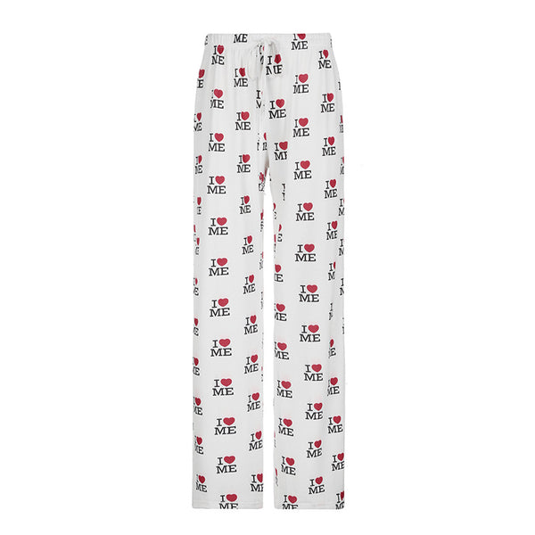Pantalones Casuales Holgados con Estampado de Letras - Image 6