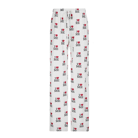 Pantalones Casuales Holgados con Estampado de Letras - Image 6