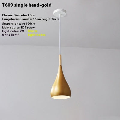 Lámpara de Techo Nórdica de Tres Brazos para Comedor - Diseño Minimalista Moderno - Image 7