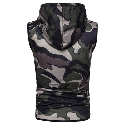 Chaleco Deportivo sin Mangas con Cierre y Estampado Camuflaje - Image 12