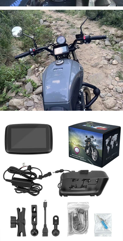 GPS Moto 5 pulgadas Wireless CarPlay Impermeable Portátil - Image 15
