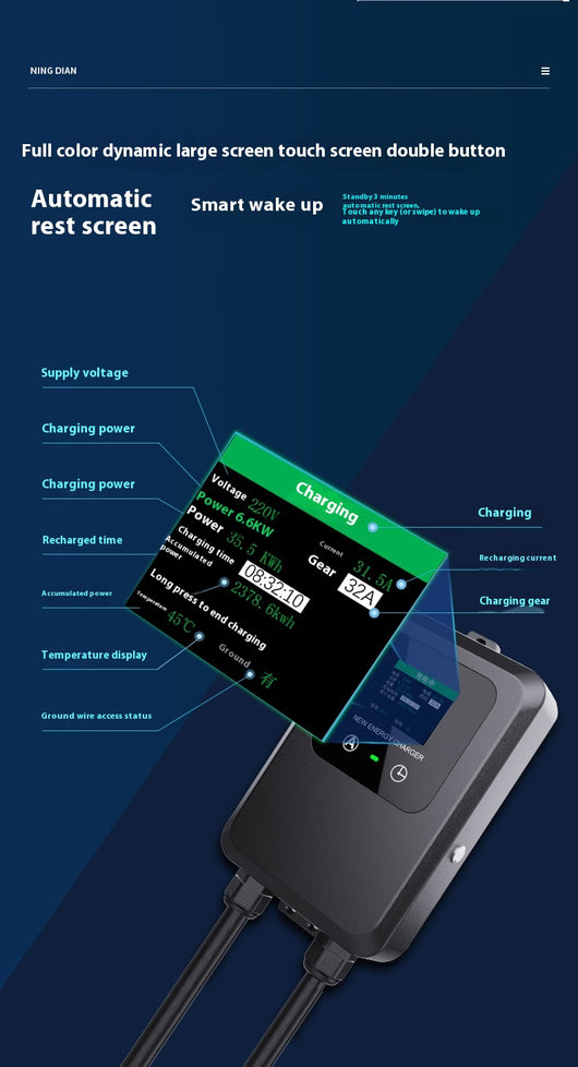 Cargador AC 7KW para Vehículos Eléctricos - Estación de Carga Universal GBT - Image 12