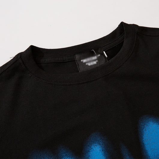 Playera Estampada Azul Ilusorio para Hombre - Image 3
