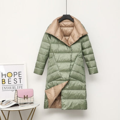 Chaqueta de Plumón de Pato Ligera - Abrigo Invernal Midi Elegante - Image 4
