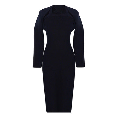 Vestido Tejido Slim Dos Piezas con Realce de Caderas - Image 5