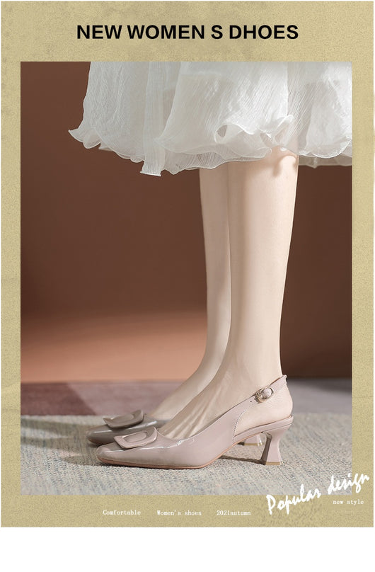 Tacones Altos Cerrados con Hebilla - Stiletto Elegante para Mujer - Image 17