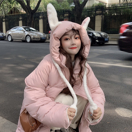 Chaqueta Acolchada con Plumón para Niñas - Diseño Adorable y Cálido