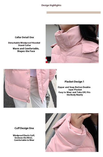 Chaqueta Acolchada Corta para Mujer con Capucha - Impermeable y Térmica - Image 17