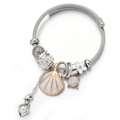Pulsera de Cristal con Perlas de Concha - Image 12