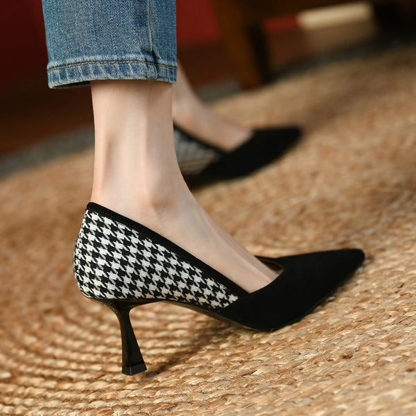 Zapato Francés de Tacón Bajo y Punta Cerrada