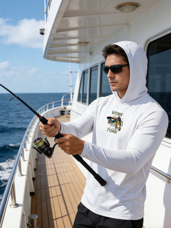Camisa de Pesca UPF 50 Protección UV - Jersey Deportivo Manga Larga para Pesca, Surf y Actividades Acuáticas