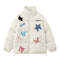 Chaqueta de Algodón para Hombre XINGX con Parche de Mariposa