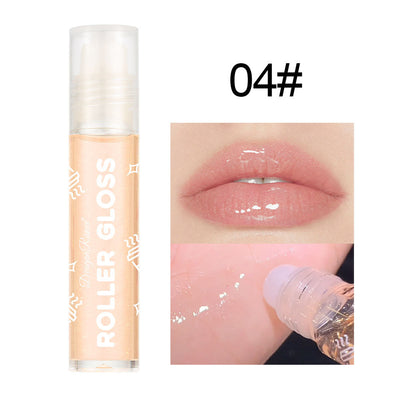 Brillo Labial Perlado Transparente con Brillantes - Efecto Espejo Luminoso - Image 9