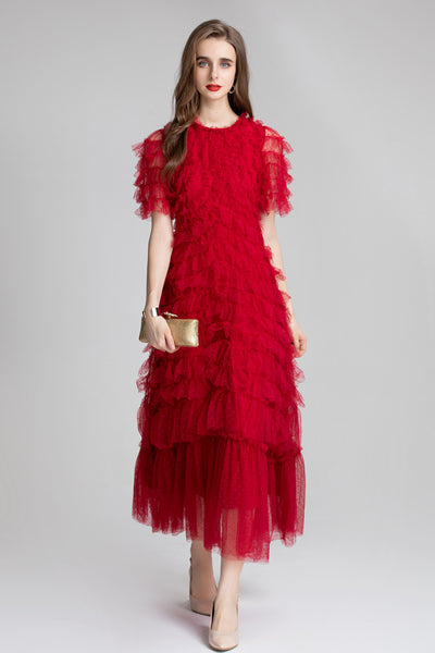 Vestido de Malla Celebridad Atrevido - Image 19