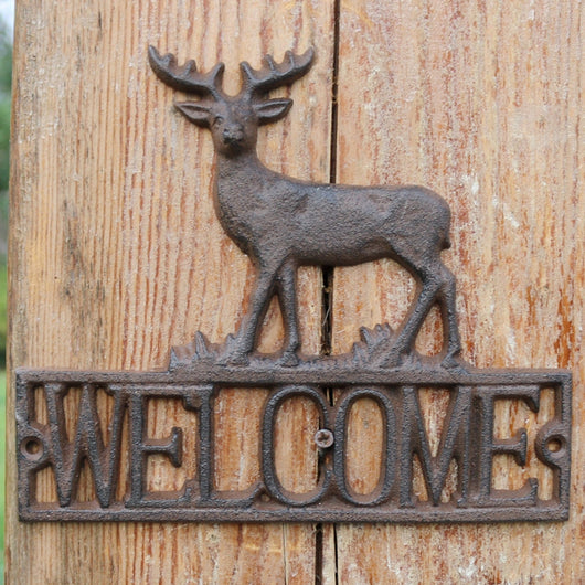 Placa de Bienvenida Retro en Hierro para Puerta y Jardín - Image 5