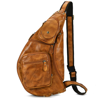 Bolsa de Pecho de Cuero para Hombre - Diseño Moderno y Funcional - Image 28