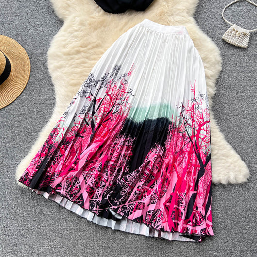 Conjunto de Dos Piezas: Blusa Plisada sin Mangas y Falda Diseño Exclusivo para Mujer - Image 35