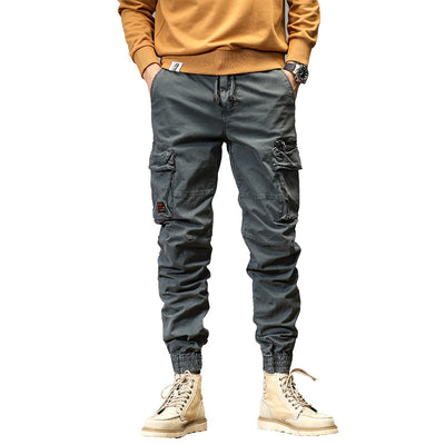 Pantalones Rectos Americanos con Múltiples Bolsillos y Detalles de Encaje - Image 5