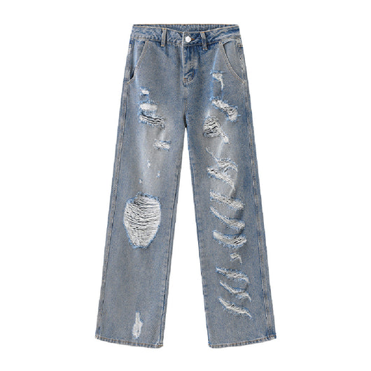 Jeans Anchos Rotos para Mujer - Image 9