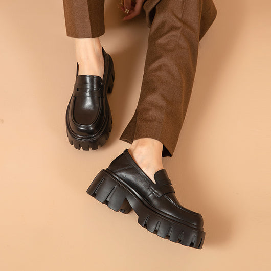 Zapatos Negros Retro con Altura para Mujer - Image 12