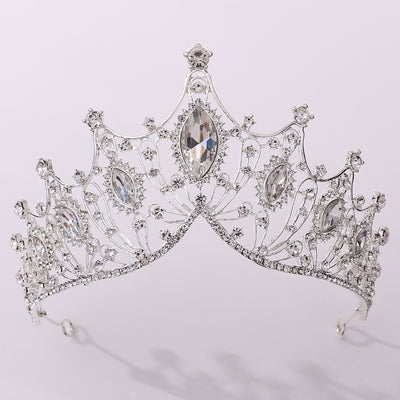 Tiara Nupcial Vintage Clásica Negro Barroco