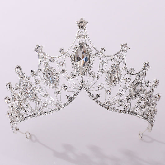 Tiara Nupcial Vintage Clásica Negro Barroco