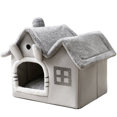 Casa Plegable para Perros y Gatos - Cama Térmica Desmontable Tipo Villa - Image 26