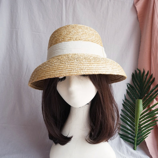 Sombrero Playero Vintage de Paja con Ala Acampanada Estilo Francés - Image 4