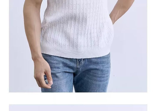 Polo Casual Slim Fit de Punto para Hombre - Cuello Redondo Premium - Image 28