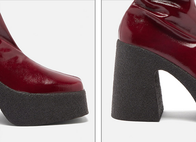 Botas Retro de Tacón Alto para Primavera y Otoño - Image 17