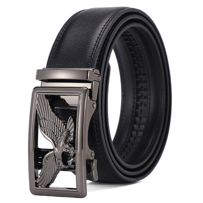 Cinturón de Cuero Genuino para Hombre con Hebilla Automática - Lujo Minimalista - Image 13