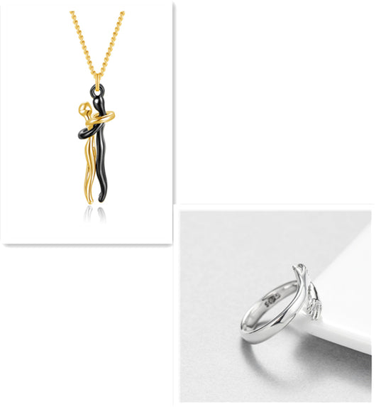 Collar Abrazo de Amor - Joyería Unisex para Parejas - Image 25